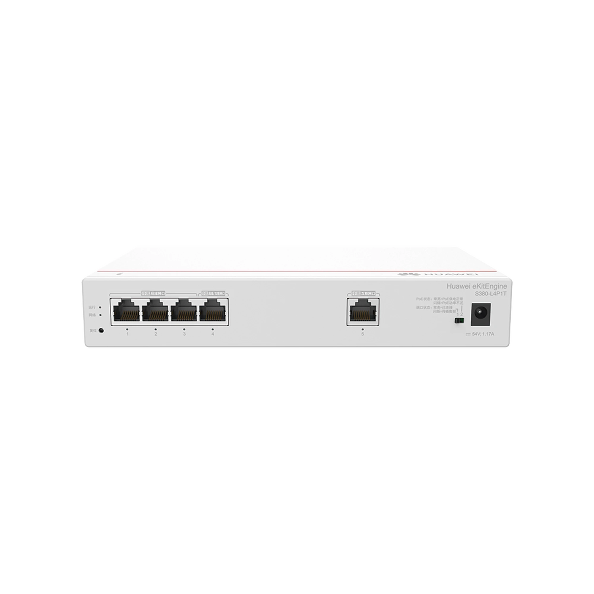 HUAWEI EKIT - ROUTER MULTI-SERVICIO / 1 PUERTO 10/100/1000 MBPS(WAN) / 4 PUERTOS 10/100/1000 MBPS(LAN) POE / 50W / RENDIMIENTO 1 GBPS / CONTROLA HASTA 32 APS / HASTA 150 CLIENTES / ADMINISTRACIÓN NUBE GRATIS-Networking-HUAWEI-Bsai Seguridad & Controles