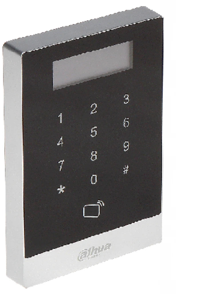 DAHUA ASI1201AD - CONTROL DE ACCESO CON PANTALLA TCP/IP STANDALONE / TECLADO TOUCH / 30,000 USUARIOS / 150,000 EVENTOS / DESBLOQUEO POR PASSWORD O TARJETA ID / ADMITE LECTORA ESCLAVA TARJETA #ACCESOPROFESIONAL-Teclados-DAHUA-Bsai Seguridad & Controles