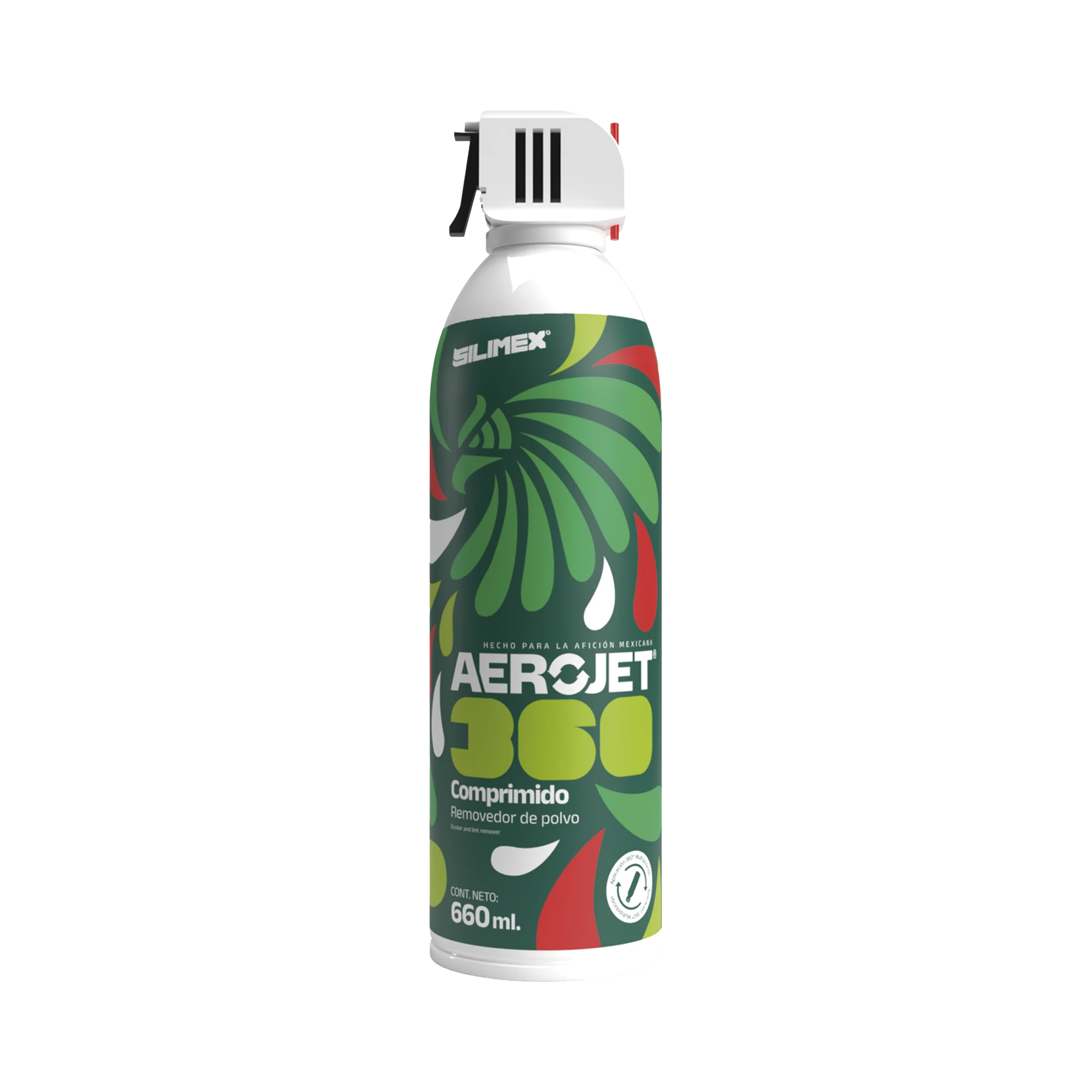 REMOVEDOR DE POLVO Y RESIDUOS (AIRE COMPRIMIDO) CON APLICACIÓN 360º PARA LIMPIEZA DE EQUIPOS ELECTRÓNICOS, VÁLVULA ANTI-ESTALLAMIENTO, 660 ML