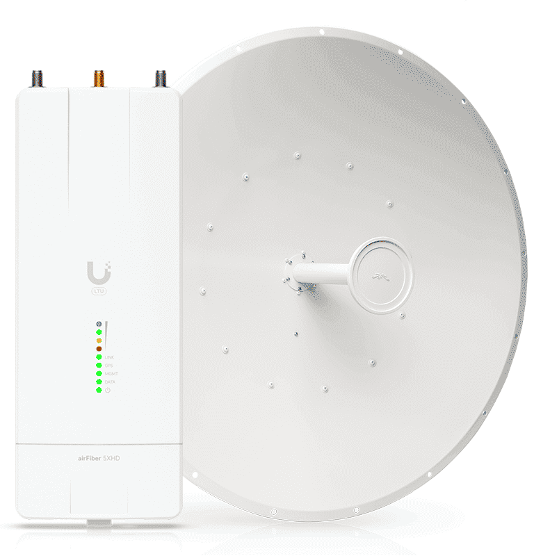 UBIQUITI AF-5XHD-34-S45 - KIT AIRFIBER CON RADIO AF-5XHD Y ANTENA AIRFIBER DE 34 DBI SLAM-45 PARA ENLACES PTP DE CLASE CARRIER BACKHAUL CON HASTA 500 MBPS FULL DUPLEX Y EN BANDA LIBRE DE 5.8 GHZ.-Banda 5.8 GHz-UBIQUITI-Bsai Seguridad & Controles