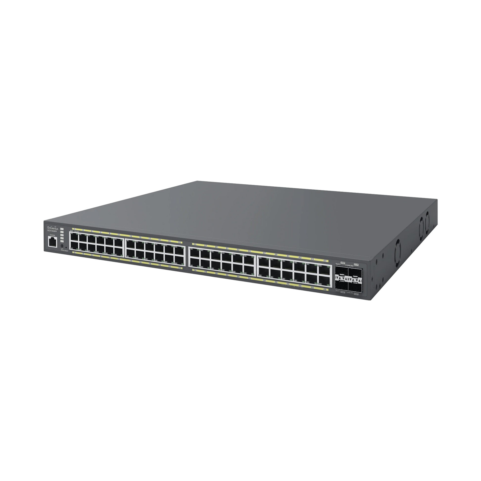 SWITCH POE DE 48 PUERTOS GIGABIT Y 4 PUERTOS SFP, ADMINISTRABLE EN LA NUBE, HASTA 740 W, CAPA 2, SOPORTA POE+ 802.3 AT/AF-Networking-ENGENIUS-Bsai Seguridad & Controles