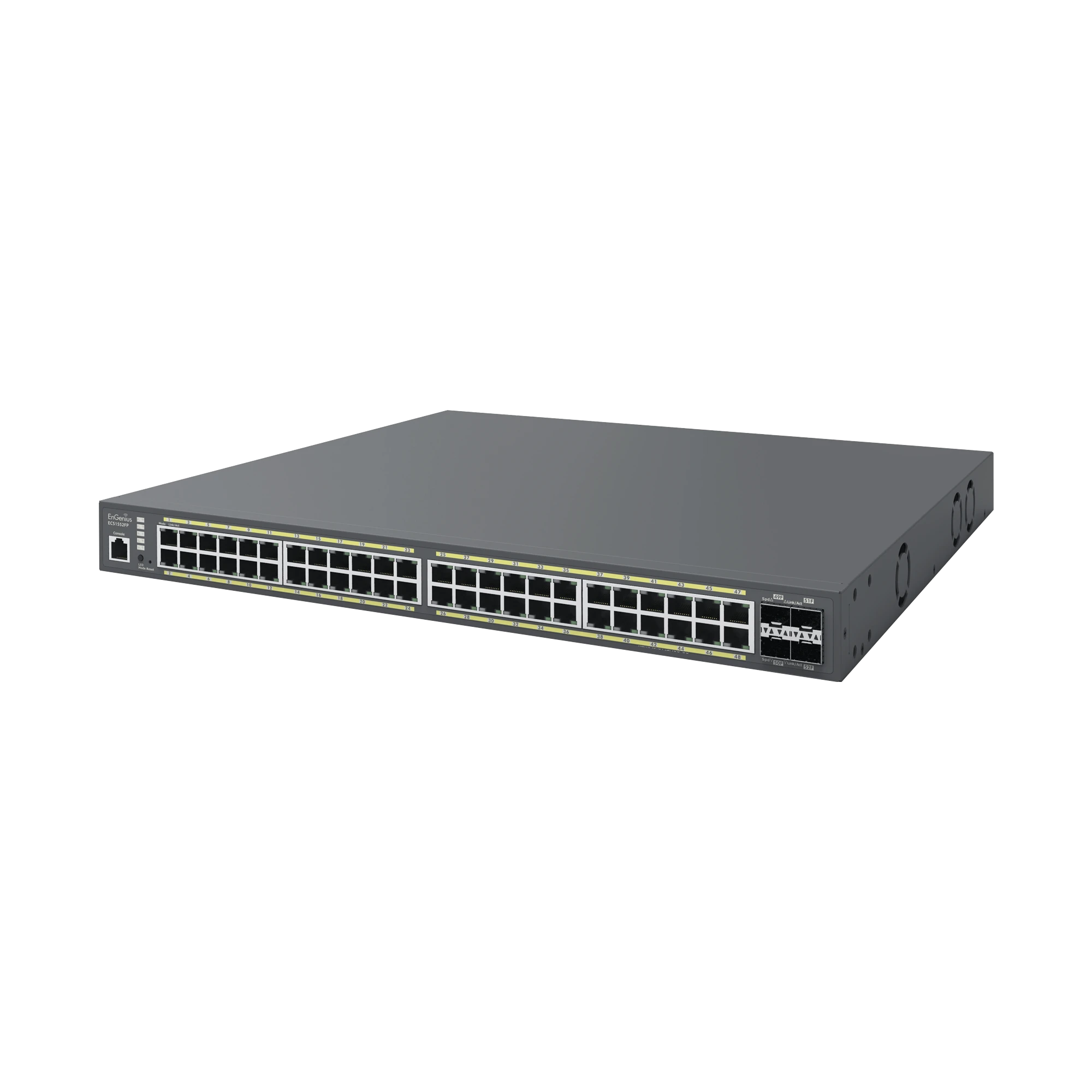 SWITCH POE DE 48 PUERTOS GIGABIT Y 4 PUERTOS SFP, ADMINISTRABLE EN LA NUBE, HASTA 740 W, CAPA 2, SOPORTA POE+ 802.3 AT/AF-Networking-ENGENIUS-Bsai Seguridad & Controles