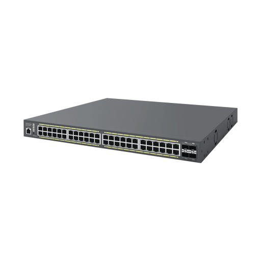 SWITCH POE DE 48 PUERTOS GIGABIT Y 4 PUERTOS SFP, ADMINISTRABLE EN LA NUBE, HASTA 740 W, CAPA 2, SOPORTA POE+ 802.3 AT/AF-Networking-ENGENIUS-ECS1552FP-Bsai Seguridad & Controles