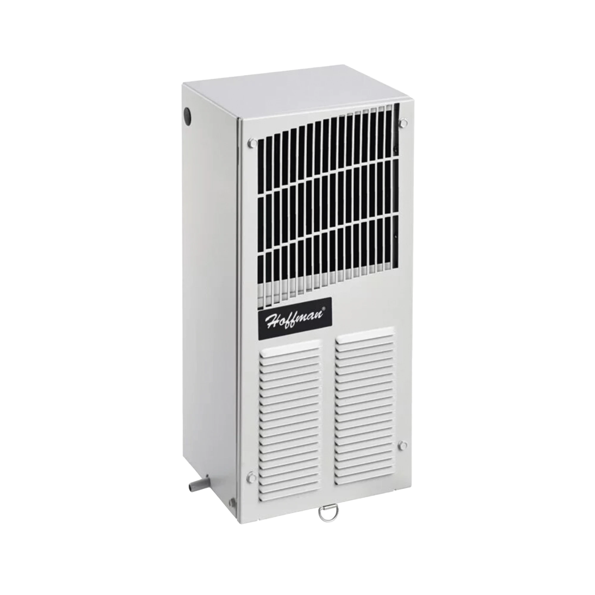 AIRE ACONDICIONADO COMPACTO PARA EXTERIOR, USO EN GABINETES DE TELECOMUNICACIONES DE GRADO INDUSTRIAL, FRÍO T20, 2000 BTU, 115 VCA, DE ACERO, COLOR GRIS-Racks y Gabinetes-HOFFMAN-Bsai Seguridad & Controles