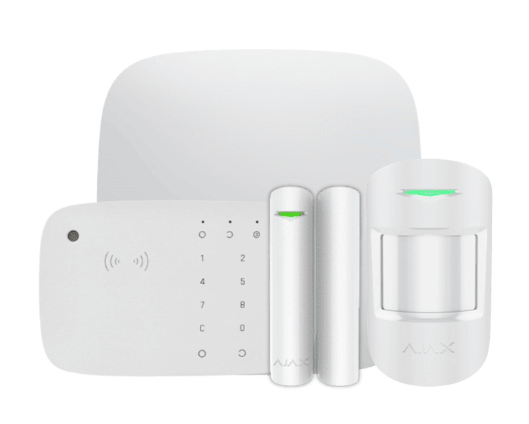 AJAX KIT HUB 4G KEYPADCOMBI - PANEL DE ALARMA HUB 4G CONEXIÓN ETHERNET- 4G APP “AJAX PRO” IOS Y ANDROID , 1 SENSOR DE MOVIMIENTO, 1 DETECTOR PUERTA O VENTANA, 1 TECLADO TÁCTIL INALÁMBRICO CON SIRENA INCLUIDA Y LECTOR DESFIRE. #AJAXBDAYS