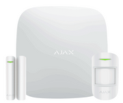 AJAX KIT BASIC - PANEL DE  ALARMA HUB 4G CONEXIÓN ETHERNET Y UNA RANURA SIM 4G / APP “AJAX PRO” IOS Y ANDROID , 1 SENSOR DE MOVIMIENTO Y 1 DETECTOR DE PUERTA O VENTANA CON ENTRADA AUXILIAR EN COLOR BLANCO #AJAXBDAYS