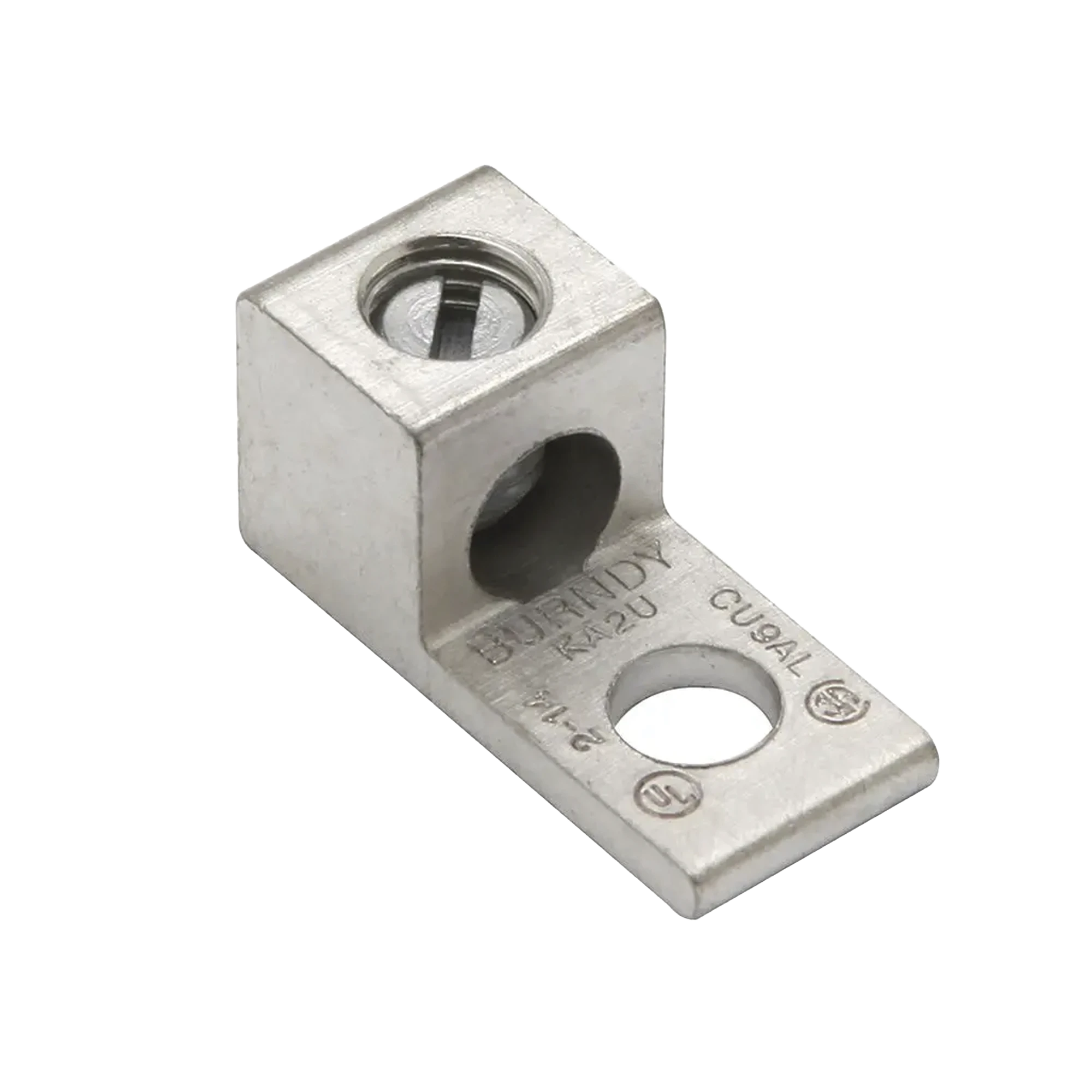 TERMINAL UNIVERSAL DE ALUMINIO/ 1 ORIFICIO PARA CALIBRE 14- 6 AWG / PERNO DE 1/4" / AL-CU ESTAÑADO.-Racks y Gabinetes-HUBBELL BURNDY-Bsai Seguridad & Controles