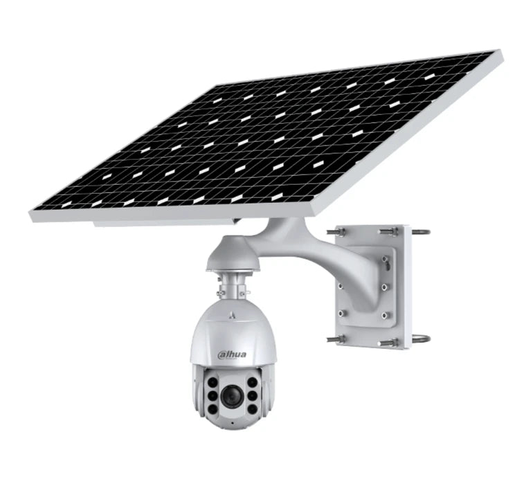 DAHUA KIT/DH-PFM378-B125-CB/DH-SD6C3432XB-HNR-AGQ-PV/DH-PFB301C/PFA111 SISTEMA DE MONITOREO SOLAR/ PANEL SOLAR (SIN BATERÍA)/ MONTAJE EN POSTE/ MONOCRISTALINO DE 125W/ CÁMARA PTZ IP 4G/ ZOOM 32X/ STARLIGHT/ IR 150 M/ AUTOTRACKING/ ALARMA DE LUZ Y SONIDO-PTZ-DAHUA-Bsai Seguridad & Controles