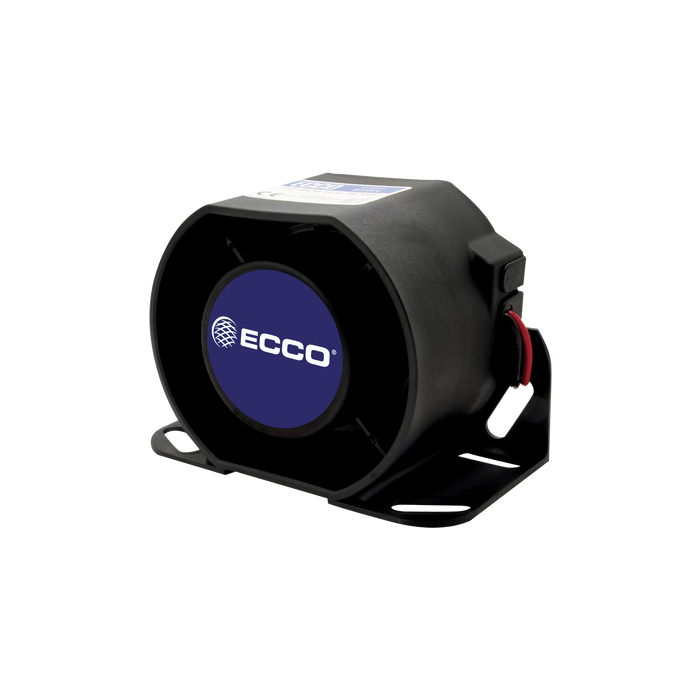 ALARMA DE REVERSA DE MONTAJE PARA SUPERFICIES, 12-36 VCD, 112 DBA-Sirenas / Bocinas / Controladores-ECCO-Bsai Seguridad & Controles
