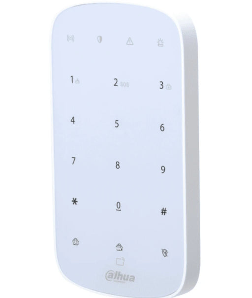 DAHUA DHI-ARK30T-W2 - TECLADO INALÁMBRICO INTERIOR TOUCH PARA ARMADO Y DESARMADO / SOPORTA HASTA 32 USUARIOS CON PIN O TARJETAS MIFARE / INDICADORES LED DE STATUS DEL PANEL / ALARMA DE BATERÍA BAJA / #ALARMASDAHUA-Teclados-DAHUA-DHT2480010-Bsai Seguridad & Controles