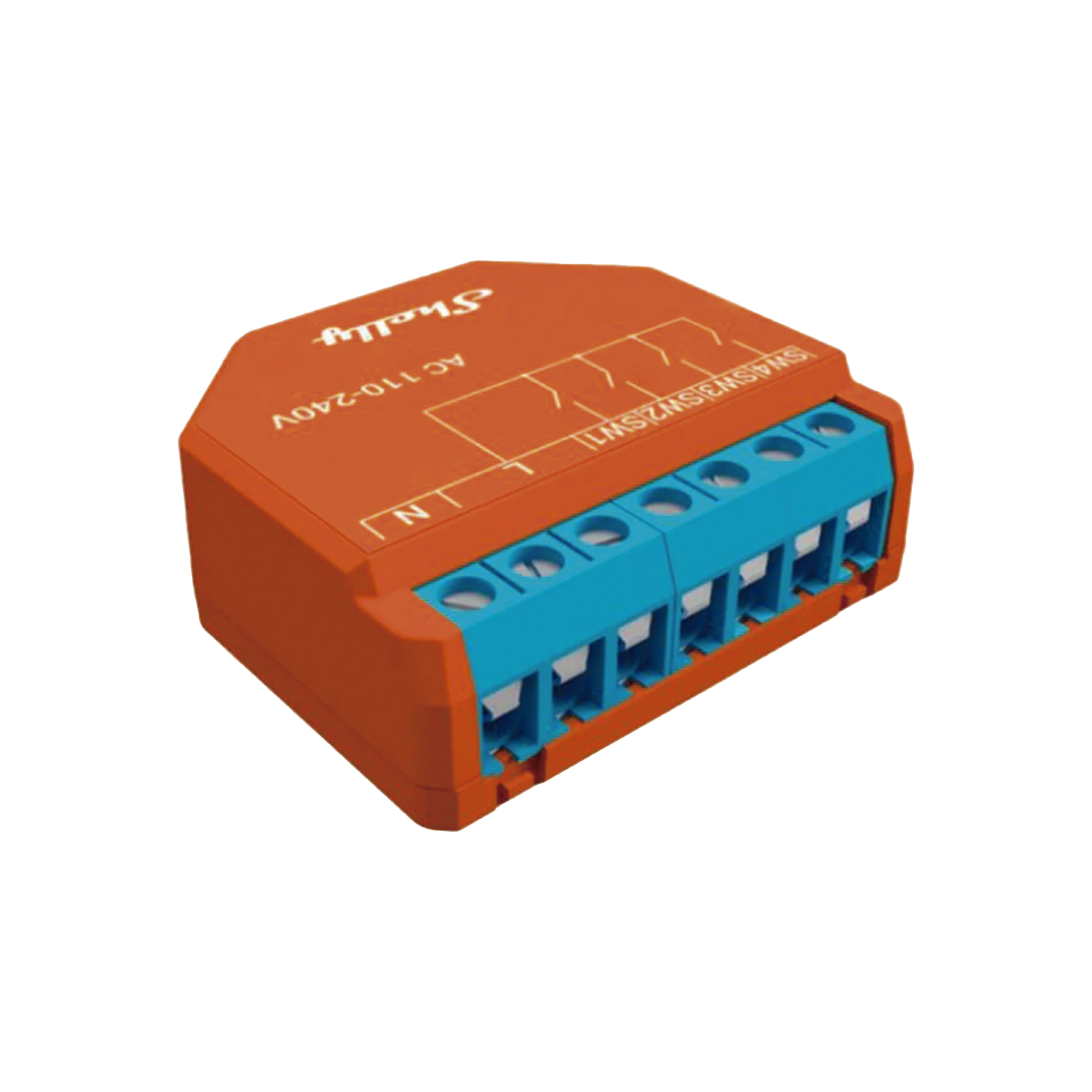 CONTROLADOR DE CUATRO ENTRADAS DIGITALES / WIFI/ RESIDENCIAL / NUBE P2P Y CONTROL LOCAL / GOOGLE NEST / ALEXA-Automatización - Casa Inteligente-SHELLY-Bsai Seguridad & Controles