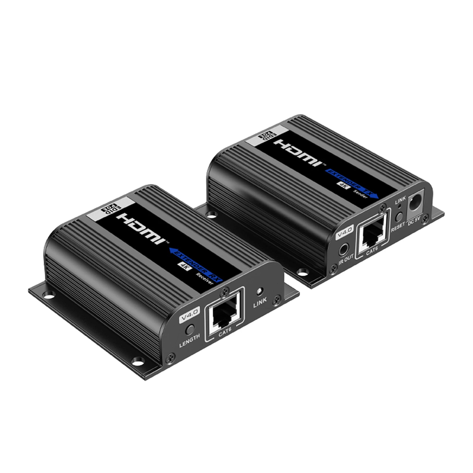KIT EXTENSOR HDMI PARA DISTANCIAS DE 50 METROS / SOPORTA RESOLUCIONES 720 Y 1080P @ 60 HZ / CAT 6, 6A Y 7 / SALIDA LOOP EN EL TX PARA VISUALIZACIÓN LOCAL / CONFIGURACIÓN EDID / SOPORTA CONTROL REMOTO DEL EQUIPO FUENTE / ALIMENTE SOLO EL TX-Accesorios Generales-EPCOM TITANIUM-Bsai Seguridad & Controles