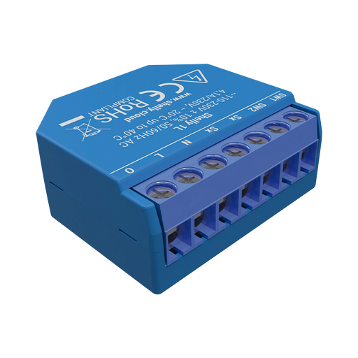 (NO REQUIERE NEUTRO!) RELEVADOR / INTERRUPTOR WIFI INDUSTRIAL INDUSTRIAL Y RESIDENCIAL INTELIGENTE / HASTA 5A / SOPORTA GOOGLE /ALEXA / NUBE P2P Y CONTROL LOCAL /-Automatizacion - Casa Inteligente-ALLTERCO ROBOTICS EOOD-SHELLY1L-Bsai Seguridad & Controles