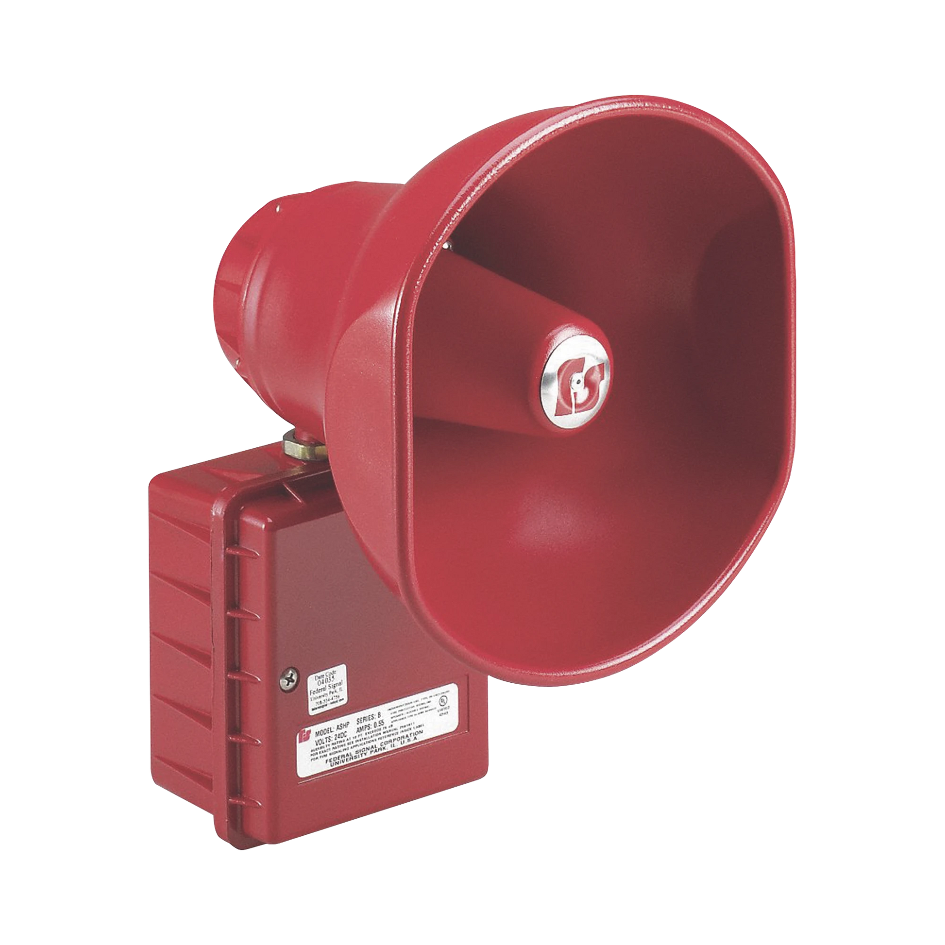 ALTAVOZ AMPLIFICADO, 30W, SUPERVISADO, UL PARA FUEGO, 24VCD, ROJO-Sirenas / Bocinas / Controladores-FEDERAL SIGNAL INDUSTRIAL-Bsai Seguridad & Controles