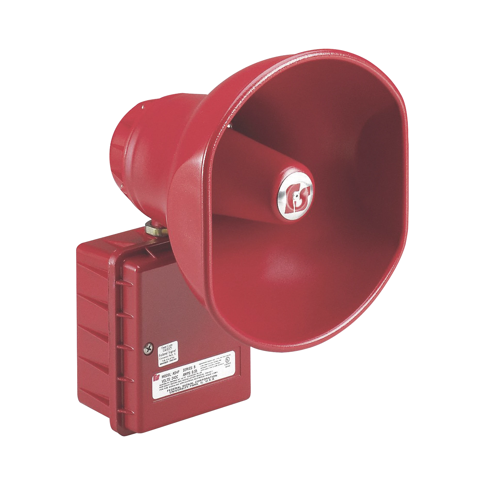 ALTAVOZ AMPLIFICADO, 30W, SUPERVISADO, UL PARA FUEGO, 24VCD, ROJO-Sirenas / Bocinas / Controladores-FEDERAL SIGNAL INDUSTRIAL-Bsai Seguridad & Controles