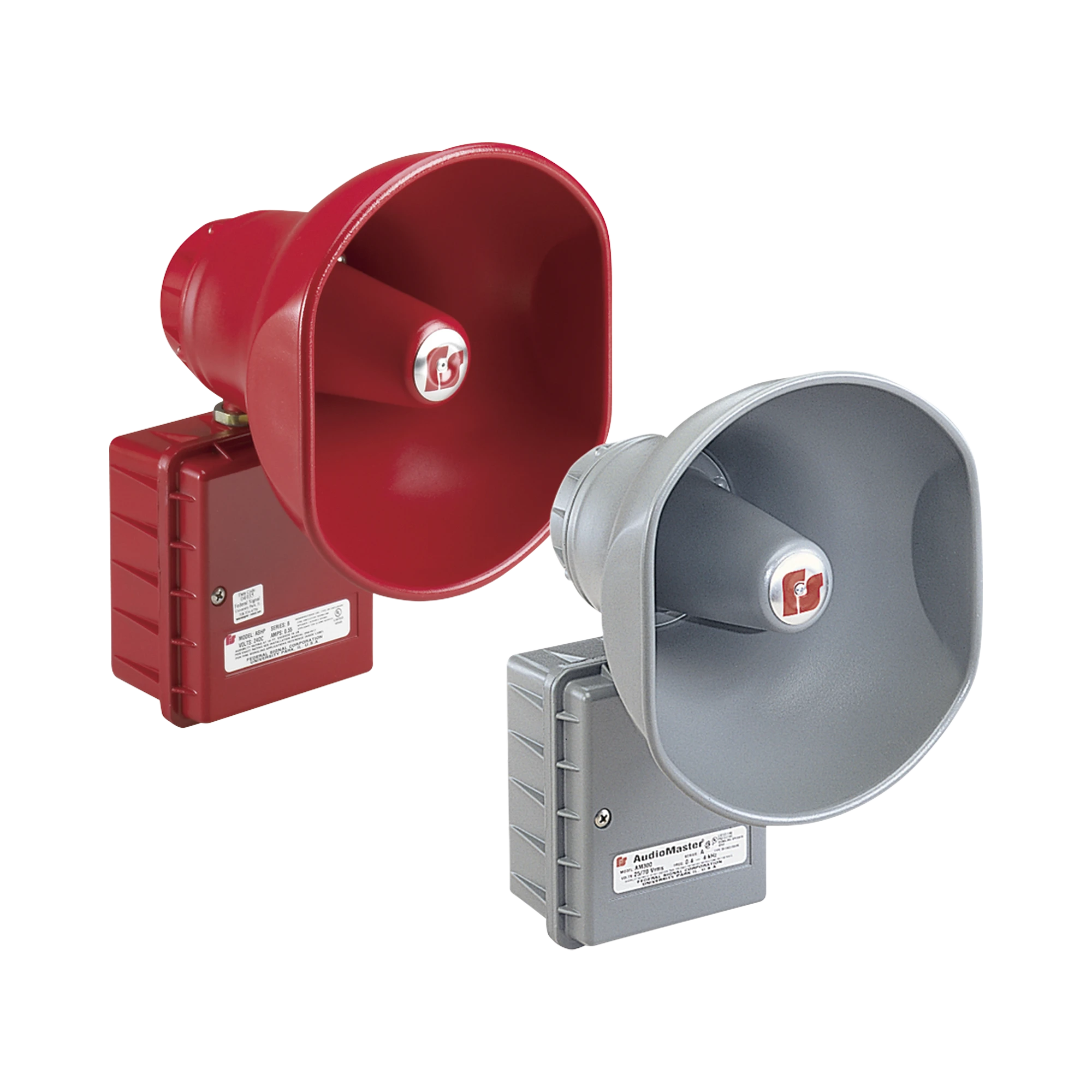 ALTAVOZ DE ANUNCIAMIENTO PUBLICO AUDIOMASTER, 30W, UL, GRIS-Sirenas / Bocinas / Controladores-FEDERAL SIGNAL INDUSTRIAL-Bsai Seguridad & Controles