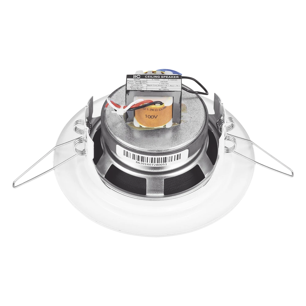 ALTAVOZ PARA MONTAJE EN TECHO DE 4" DE 3-6W CON FRENTE METÁLICO PARA INTEMPERIE-Megafonia y Audioevacuacion-EPCOM PROAUDIO-Bsai Seguridad & Controles