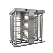 TORNIQUETE DOBLE / CUERPO COMPLETO / INTERIOR/EXTERIOR / 100% ACERO INOXIDABLE / ACABADO DE LUJO / ALTO TRÁFICO-Torniquetes y Puertas de Cortesía-ACCESSPRO-Bsai Seguridad & Controles