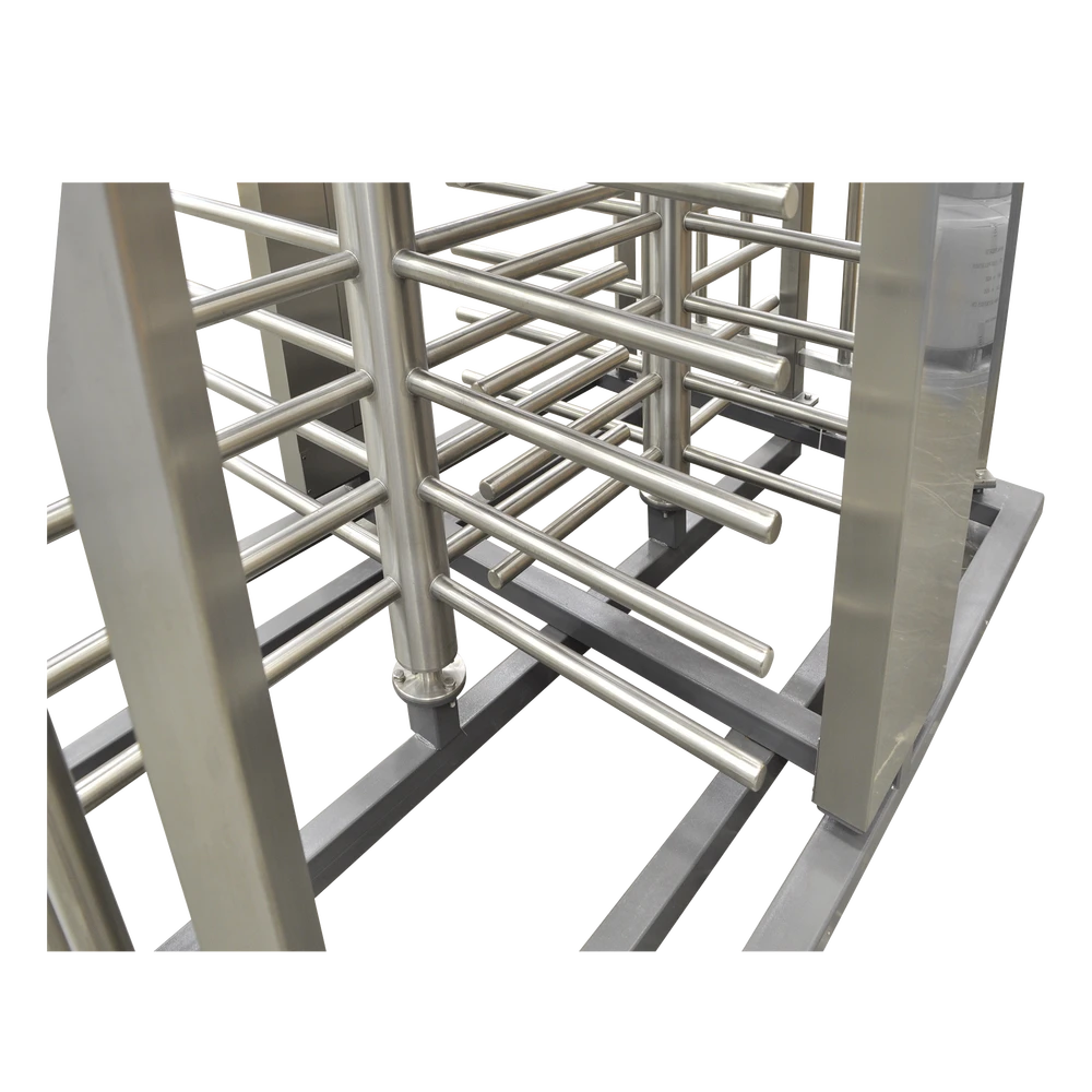 TORNIQUETE DOBLE / CUERPO COMPLETO / INTERIOR/EXTERIOR / 100% ACERO INOXIDABLE / ACABADO DE LUJO / ALTO TRÁFICO-Torniquetes y Puertas de Cortesía-ACCESSPRO-Bsai Seguridad & Controles
