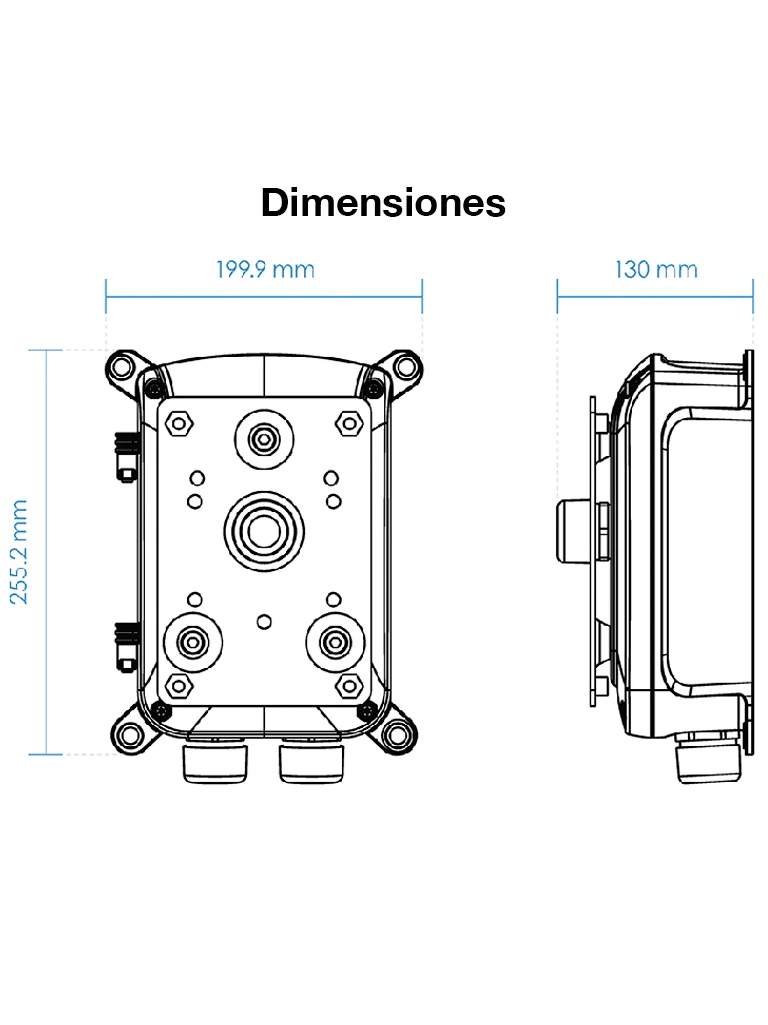 VIVOTEK AM-718 - CAJA DE CONEXIONES/ IP67, IK10/ COMPATIBLE CON MONTAJES EN PARED AM-212/ AM-221/ AM-21C-Soporte y Montaje-VIVOTEK-Bsai Seguridad & Controles