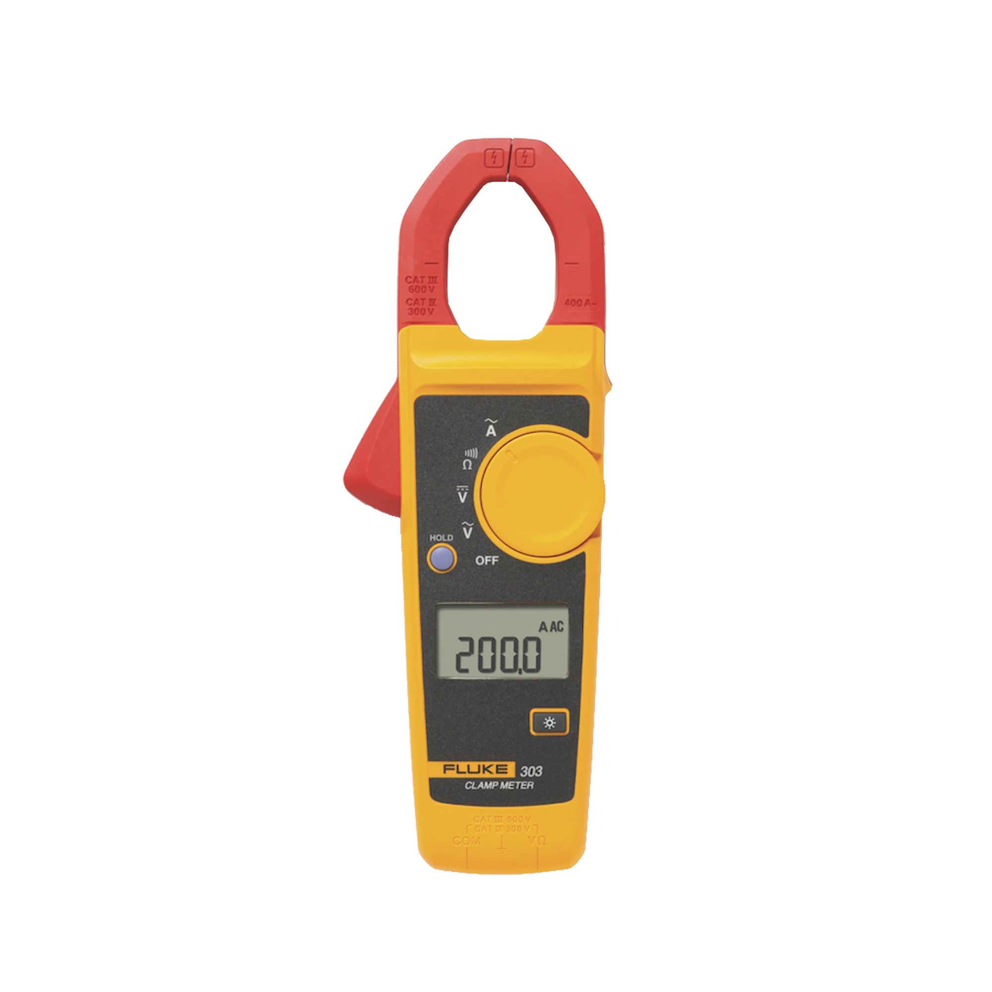 AMPERIMETRO DE GANCHO, PARA MEDIDA DE CORRIENTE EN CA DE 600 A Y TENSIÓN EN CA Y CC DE 600V-Herramientas-FLUKE-Bsai Seguridad & Controles