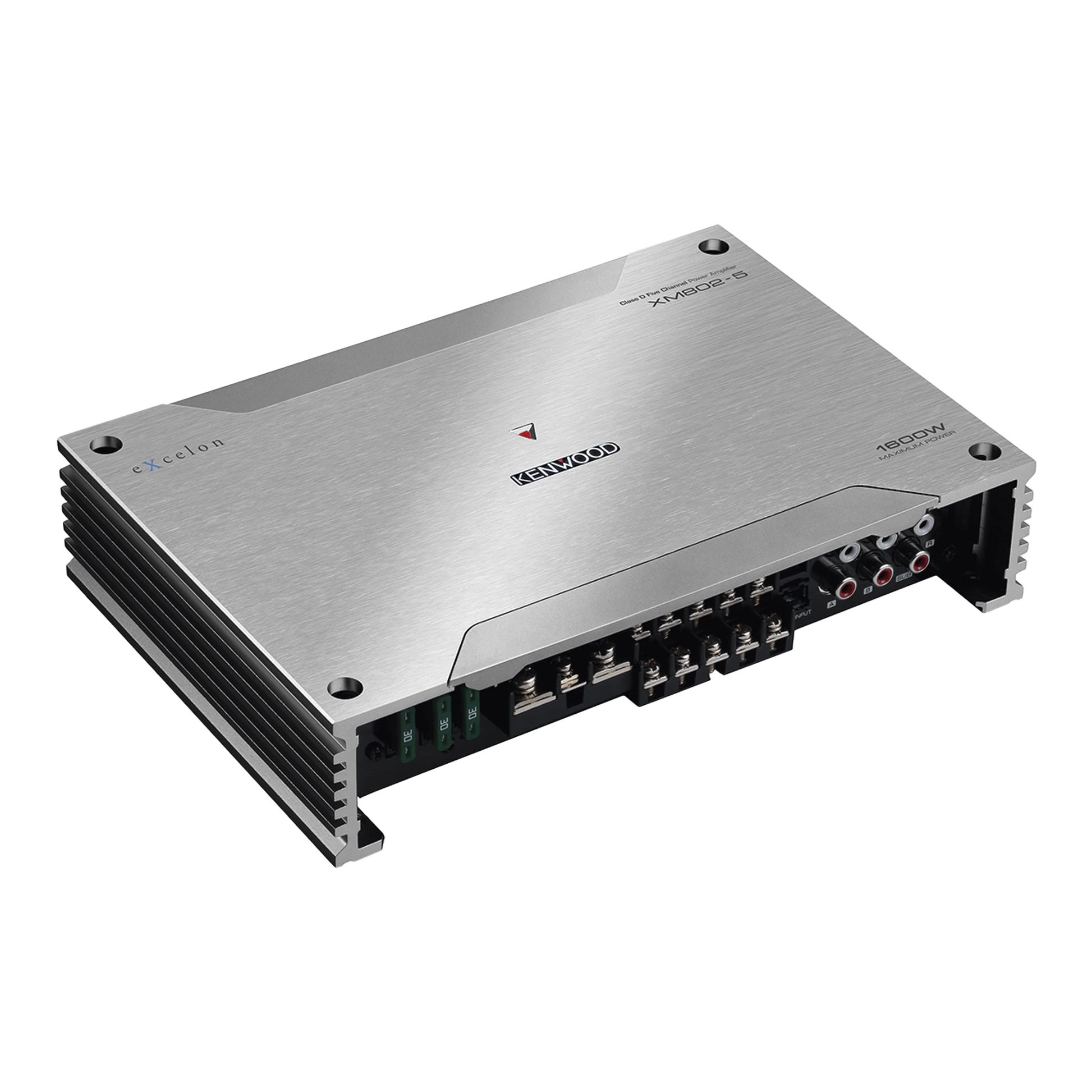 AMPLIFICADOR DE AUDIO CLASE D DE 5 CANALES DE 1600 W DE SALIDA MÁXIMA-Soluciones Marinas-JVC KENWOOD-Bsai Seguridad & Controles