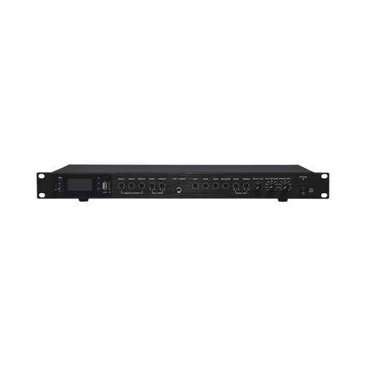 AMPLIFICADOR DE AUDIO | 2 X 60W | BAJA IMPEDANCIA 4 - 8Ω | REPRODUCTOR BLUETOOTH, FM, USB, SD | EFECTOS INTEGRADOS DELAY, ECHO, REPEAT-Megafonía y Audioevacuación-EPCOM PROAUDIO-Bsai Seguridad & Controles