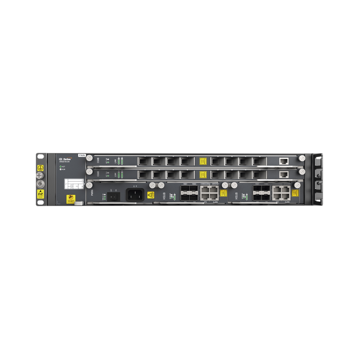 OLT CARRIER CLASS MODULAR GPON, 2 RANURAS, 2 TARJETAS DE 16 PUERTOS GPON, 1 FUENTE DE CA, 2 UR-Redes FTTH/PON-FIBERHOME-AN5516-04-AC-Bsai Seguridad & Controles