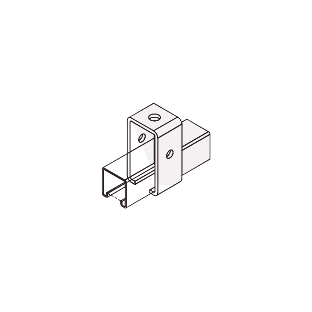 BASE RECTANGULAR CON 2 PERFORACIONES PARA PERFIL SENCILLO.-Área Eléctrica-ANCLO-Bsai Seguridad & Controles