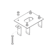 ANCLAJE PARA BARRERAS CAME GARD4 Y G3750-Acceso Vehicular-CAME-Bsai Seguridad & Controles