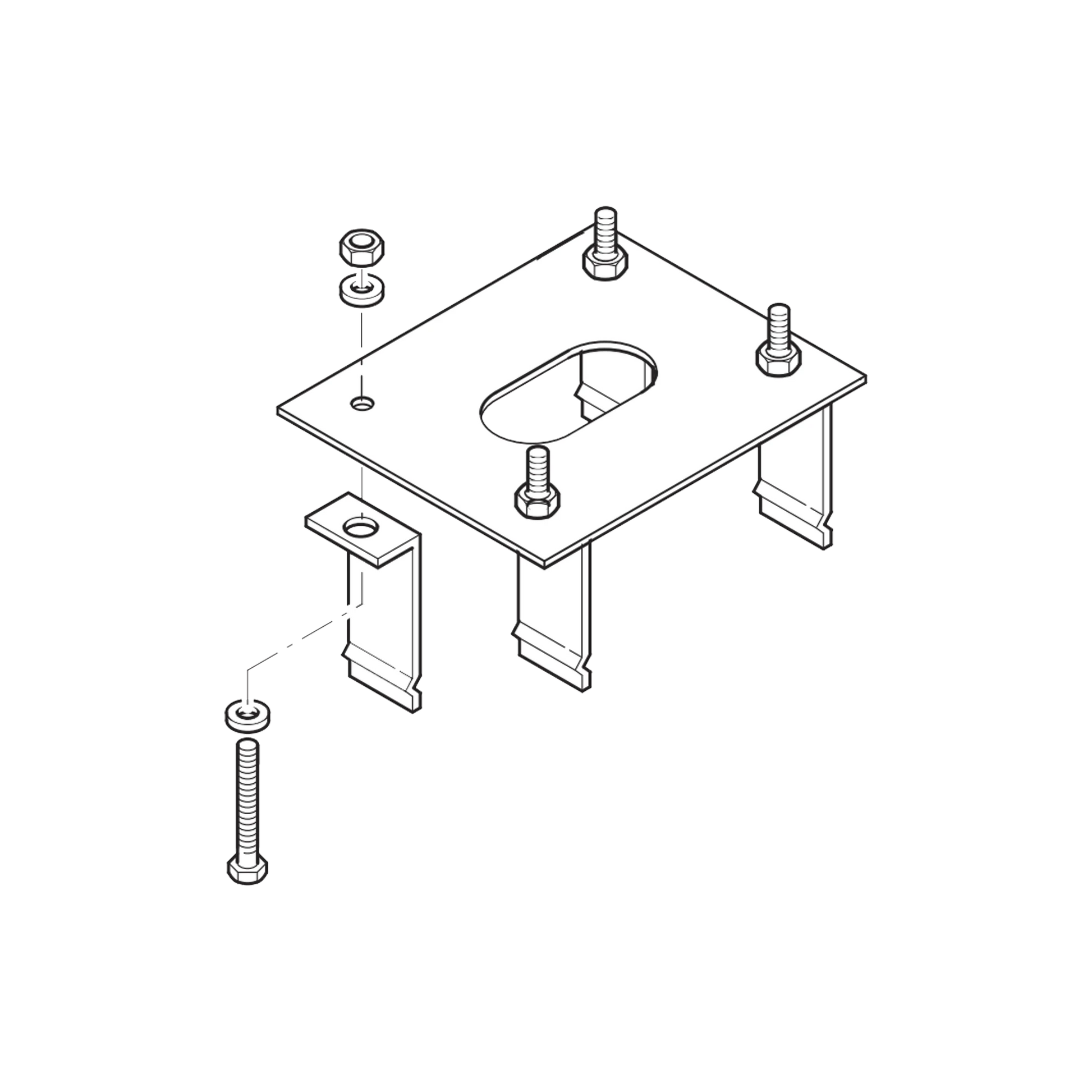 ANCLAJE PARA BARRERAS CAME GARD4 Y G3750-Acceso Vehicular-CAME-Bsai Seguridad & Controles