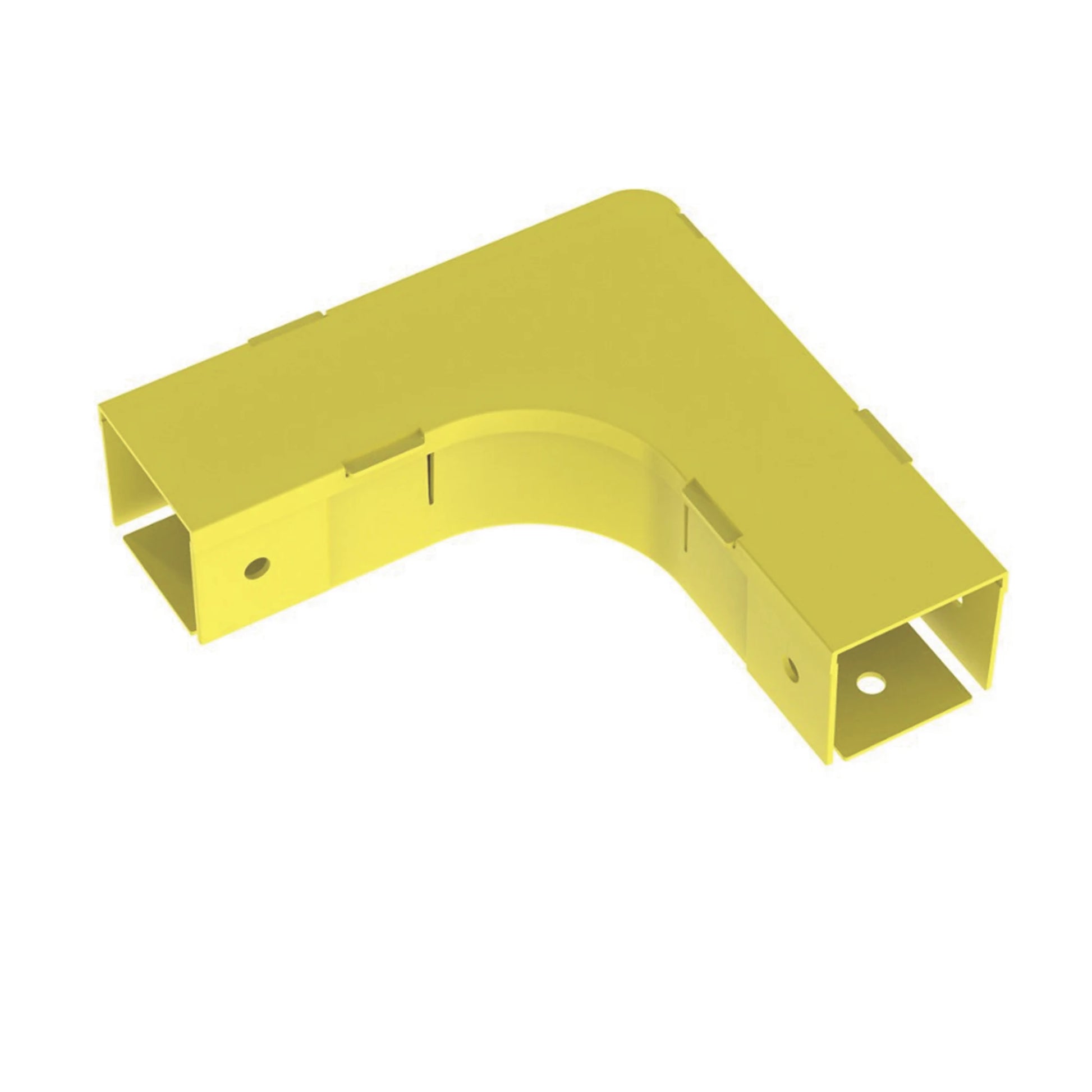 ÁNGULO RECTO A 90º HORIZONTAL CON TAPA, PARA CANALETAS FIBERRUNNER™ 2X2, COLOR AMARILLO-Canalización-PANDUIT-Bsai Seguridad & Controles