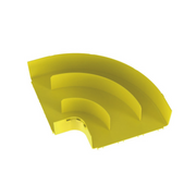 ÁNGULO RECTO A 90º HORIZONTAL, PARA CANALETAS FIBERRUNNER™ 12X4, COLOR AMARILLO-Canalización-PANDUIT-Bsai Seguridad & Controles