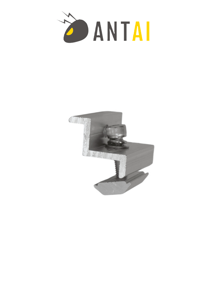 ANTAI ABRAZADERA - ABRAZADERA FINAL 30 A 35 MM - END CLAMP 30 A 35MM - ALUMINIO ANODIZADO DE ALTA RESISTENCIA - ANTAI SO