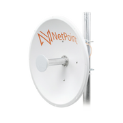 ANTENA DIRECCIONAL DE 2 FT, 4.9-6.4 GHZ, GANANCIA 30 DBI CON SLANT DE 45 ° Y 90 °, INCLUYE JUMPERS CON CONECTOR N-MACHO A RSMA, MONTAJE INCLUIDO.-Antenas-NETPOINT-Bsai Seguridad & Controles