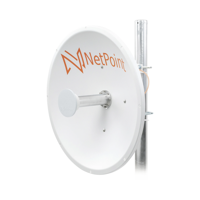 ANTENA DIRECCIONAL DE 2 FT, 4.9-6.4 GHZ, GANANCIA 30 DBI CON SLANT DE 45 ° Y 90 °, INCLUYE JUMPERS CON CONECTOR N-MACHO A RSMA, MONTAJE INCLUIDO.-Antenas-NetPoint-NP1GEN2-Bsai Seguridad & Controles