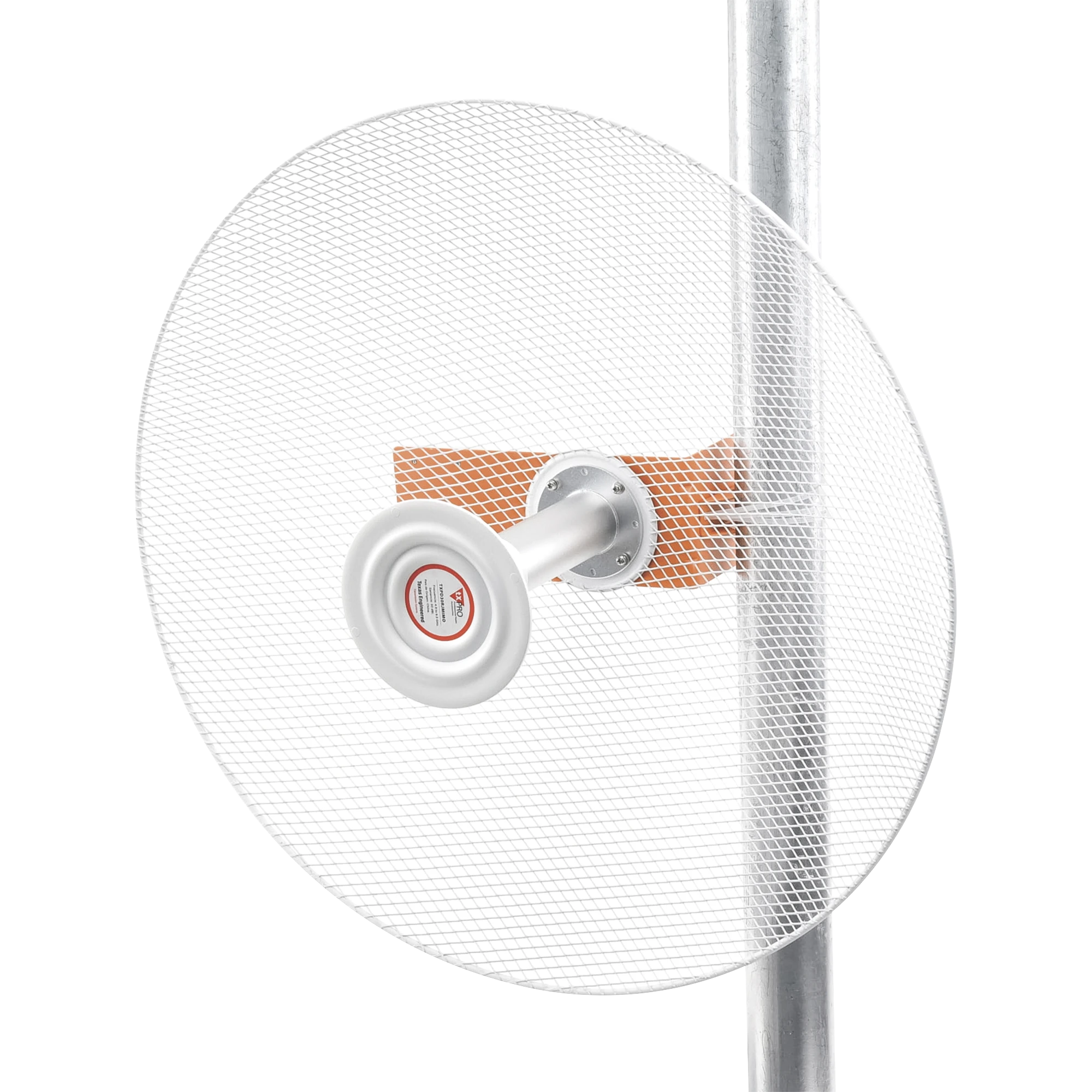 ANTENA DIRECCIONAL DE ALTA RESISTENCIA LA VIENTO, GANANCIA DE 34 DBI, FRECUENCIA (4.9 - 6.5 GHZ), CONECTORES N-HEMBRA, POLARIZACIÓN DOBLE, INCLUYE MONTAJE PARA TORRE O MÁSTIL-Enlaces PtP y PtMP-TXPRO-Bsai Seguridad & Controles