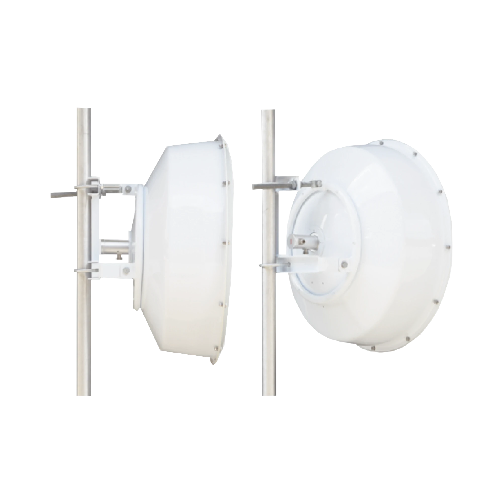 ANTENA DIRECCIONAL DE ALTA RESISTENCIA, GANANCIA 30 DBI, (4.9 -6.4 GHZ), PLATO HONDO PARA MAYOR INMUNIDAD AL RUIDO, CONECTORES N-HEMBRA, MONTAJE INCLUIDO.-Enlaces de Backhaul-TXPRO-Bsai Seguridad & Controles