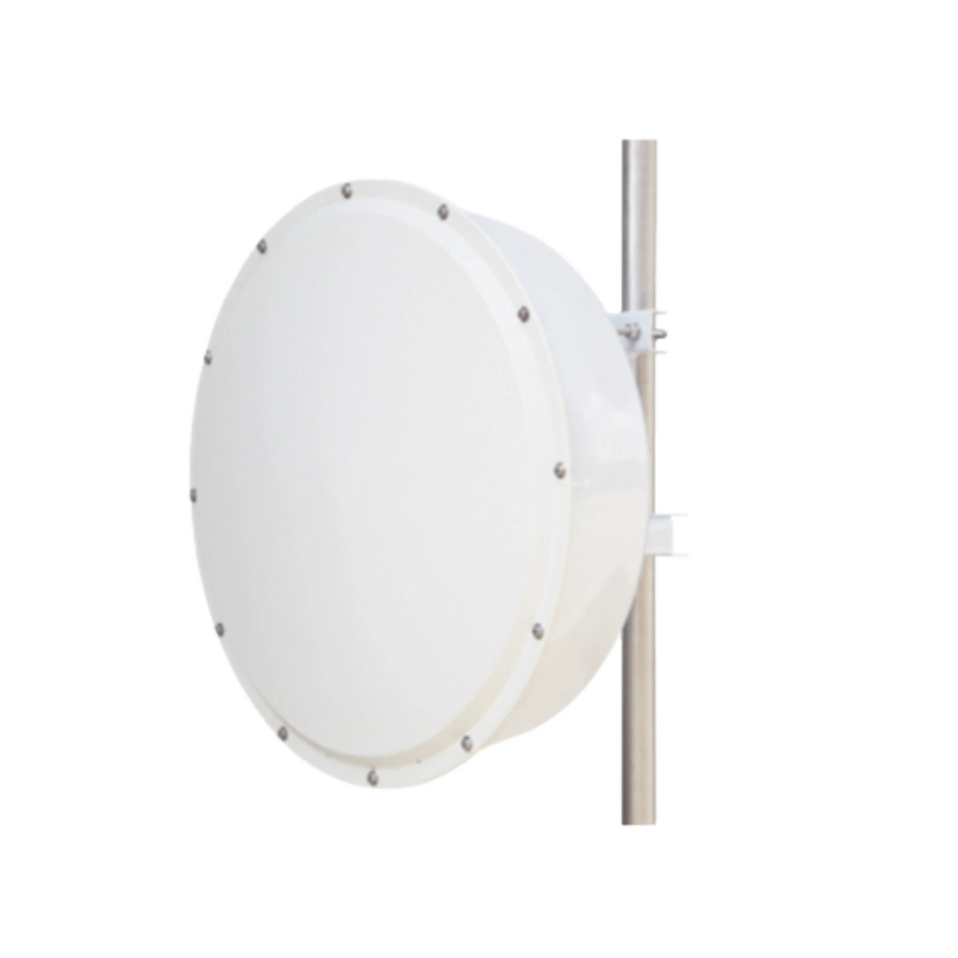 ANTENA DIRECCIONAL DE ALTA RESISTENCIA, GANANCIA 30 DBI, (4.9 -6.5 GHZ), PLATO HONDO PARA MAYOR INMUNIDAD AL RUIDO, CONECTORES N-HEMBRA, MONTAJE Y RADOMO INCLUIDO-Enlaces de Backhaul-TXPRO-Bsai Seguridad & Controles
