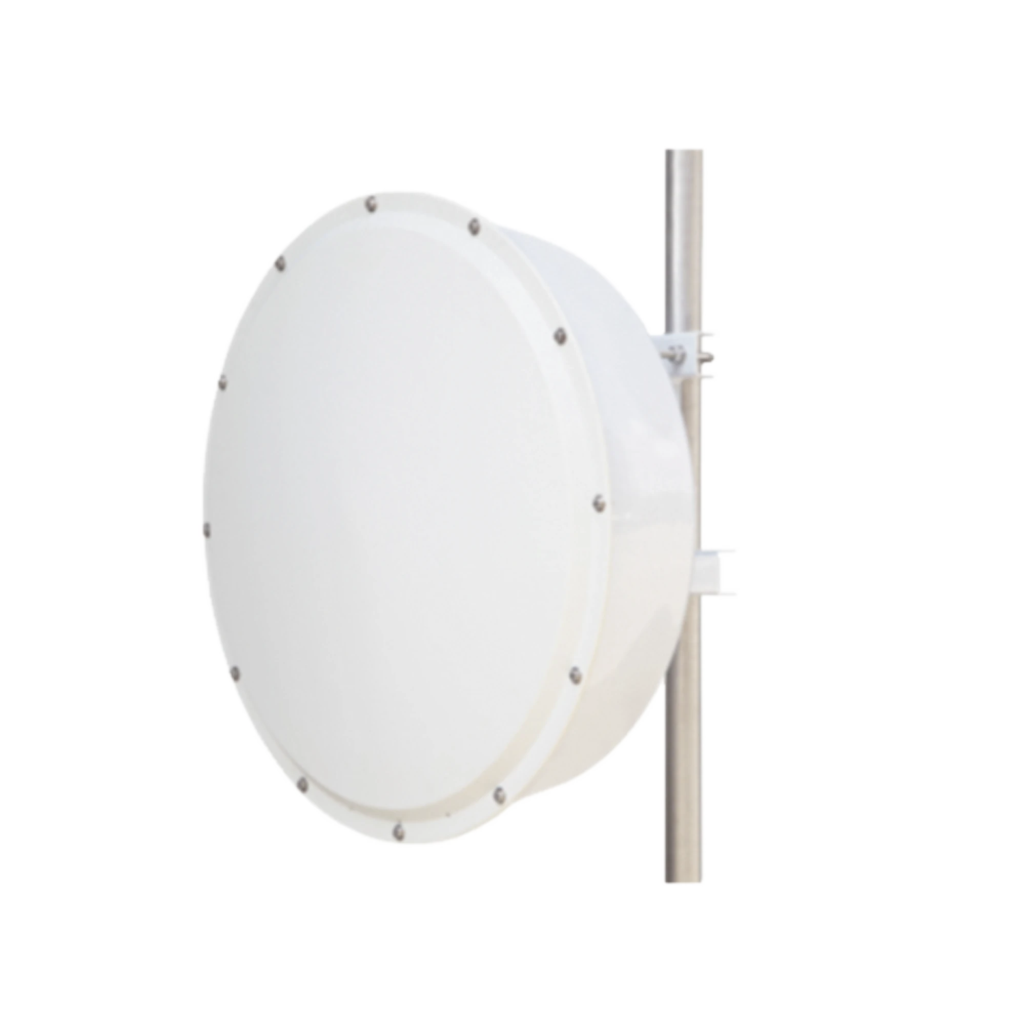 ANTENA DIRECCIONAL DE ALTA RESISTENCIA, GANANCIA 30 DBI, (4.9 -6.5 GHZ), PLATO HONDO PARA MAYOR INMUNIDAD AL RUIDO, CONECTORES N-HEMBRA, MONTAJE Y RADOMO INCLUIDO-Enlaces de Backhaul-TXPRO-Bsai Seguridad & Controles
