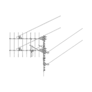 ANTENA DIRECCIONAL REFLECTOR DE ESQUINA, 148-174 MHZ, 50 OHM, 10 DBD (12 DBI), 250 WATT, N MACHO.-Antenas-SINCLAIR-Bsai Seguridad & Controles