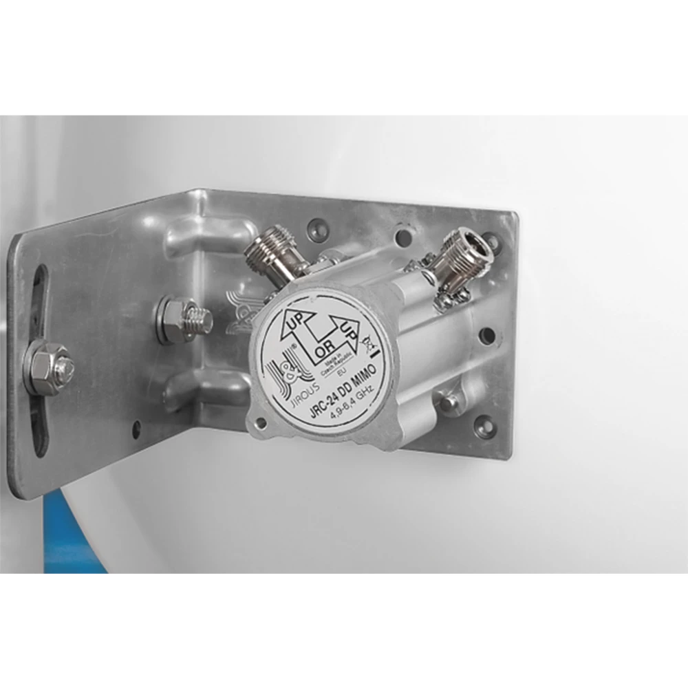 ANTENA PARABÓLICA 1 FT, 24.5 DBI, 4.9 - 6.4 GHZ, 2 CONECTORES N-HEMBRA, RADOMO INTEGRADO-Antenas-JIROUS-Bsai Seguridad & Controles