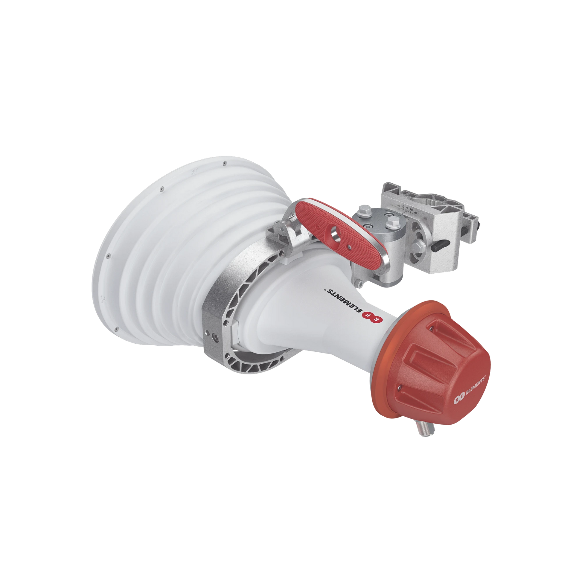 ANTENA SECTORIAL ASIMÉTRICA, APERTURA 20 GRADOS TIPO CUERNO 20.5 DBI 5180-6000 MHZ CONECTORES TIPO N HEMBRA-Antenas-RF ELEMENTS-Bsai Seguridad & Controles