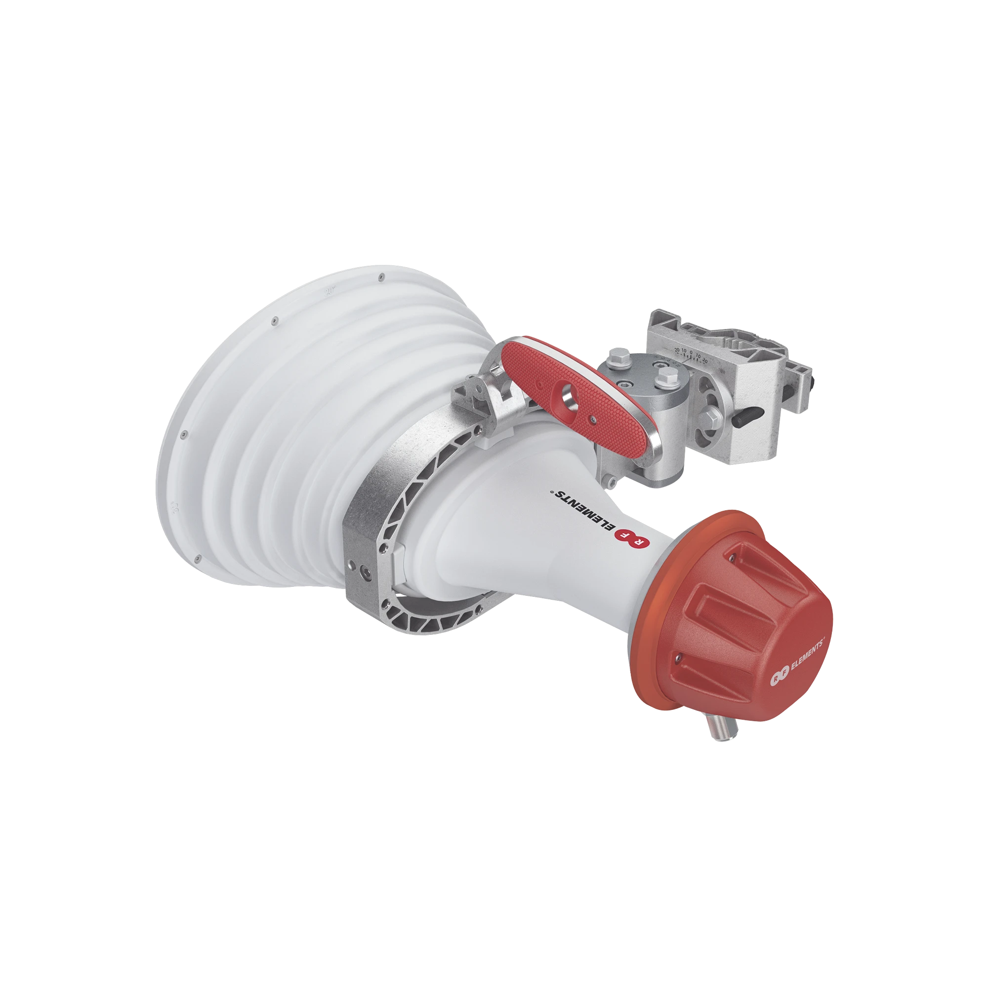 ANTENA SECTORIAL ASIMÉTRICA, APERTURA 20 GRADOS TIPO CUERNO 20.5 DBI 5180-6000 MHZ CONECTORES TIPO N HEMBRA-Antenas-RF ELEMENTS-Bsai Seguridad & Controles
