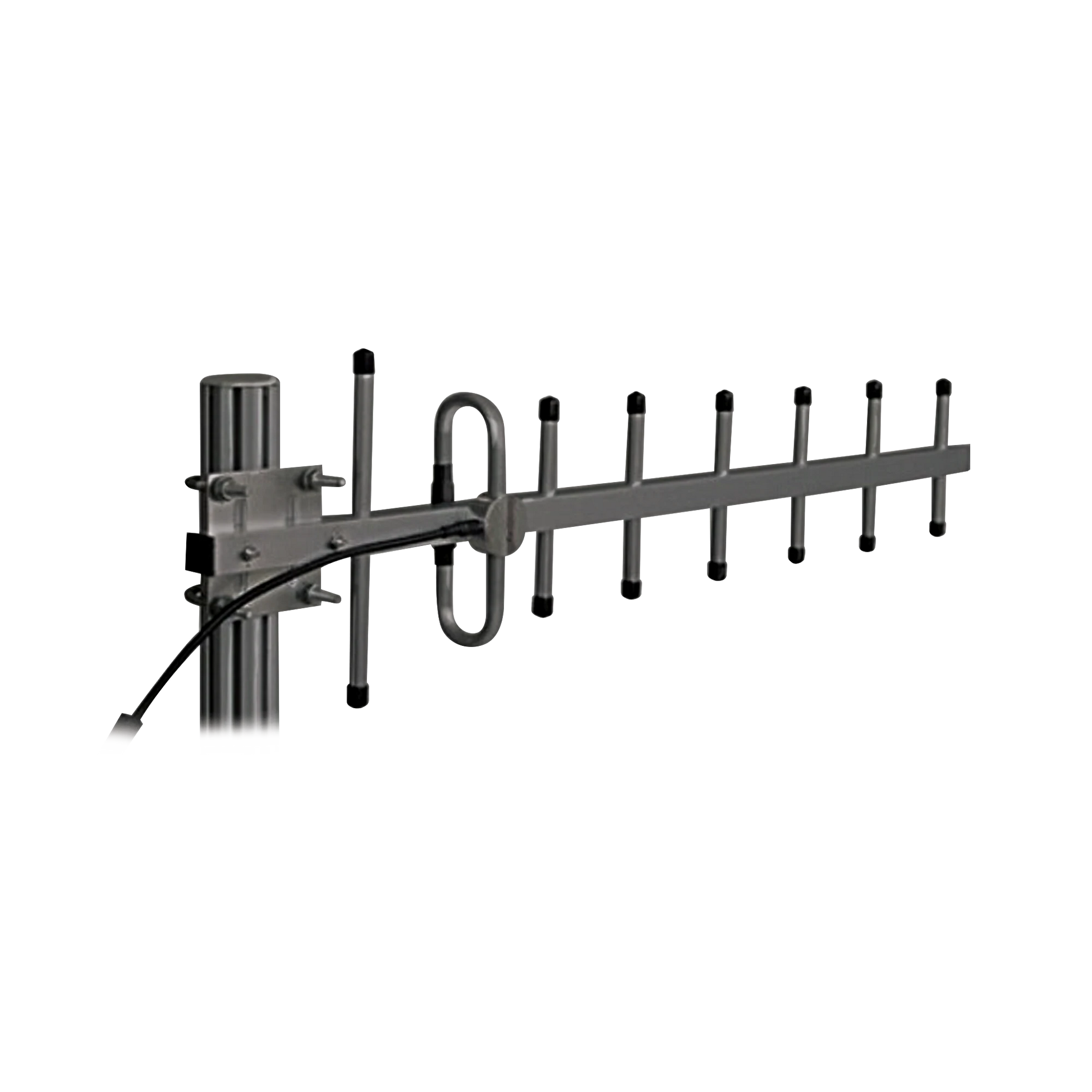 ANTENA YAGI 360-380 MHZ, 10DB GANANCIA, 7 ELEMENTOS, ANODIZADA EN NEGRO, 250 WATT, N HEMBRA.-Antenas-SINCLAIR-Bsai Seguridad & Controles