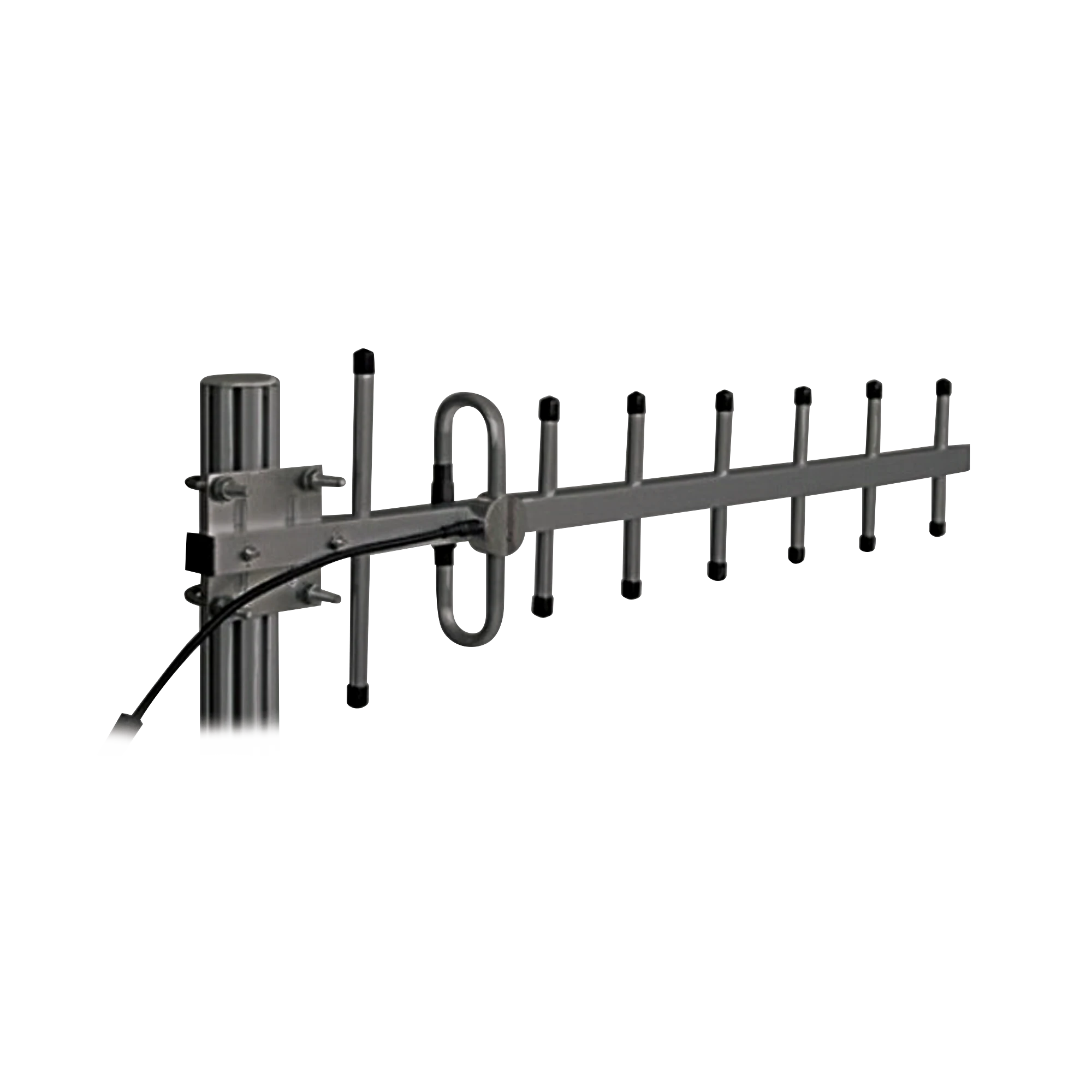 ANTENA YAGI 360-380 MHZ, 10DB GANANCIA, 7 ELEMENTOS, ANODIZADA EN NEGRO, 250 WATT, N HEMBRA.-Antenas-SINCLAIR-Bsai Seguridad & Controles