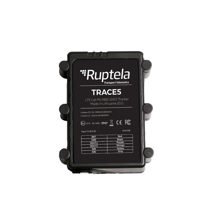 LOCALIZADOR VEHICULAR 2G Y 4G IP67 / RASTREO / CONDUCCIÓN EFICIENTE / DETECCION DE JAMMER / IDEAL PARA MOTOCICLETAS / APAGADO REMOTO-Trackers GPS-RUPTELA-TRACE5PLUS-Bsai Seguridad & Controles