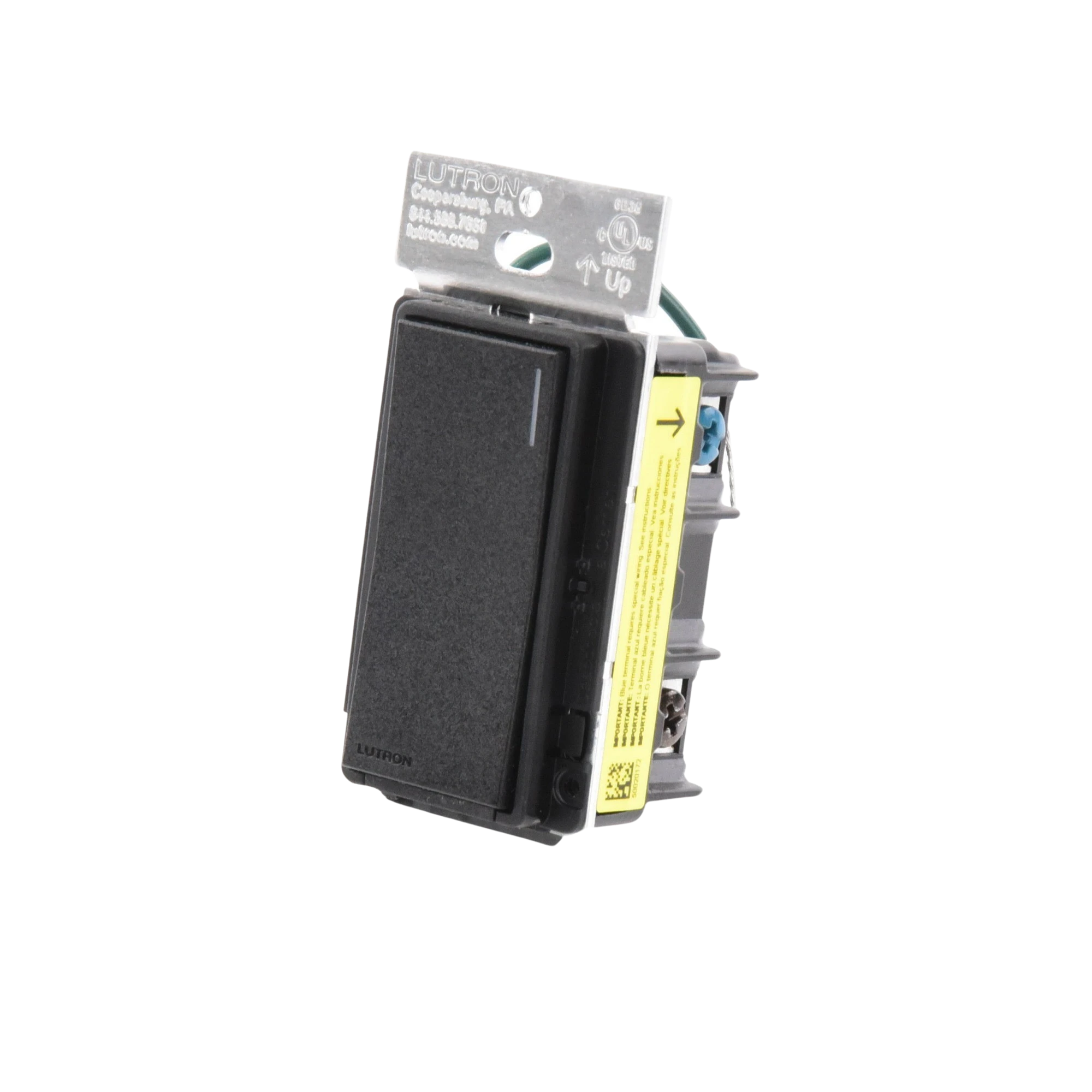 APAGADOR AUXILIAR DE PARED, COMPAÑERO DE APAGADORES MULTILOCACIÓN. USAR EN 3 VÍAS O ESCALERA. COLOR NEGRO.-Automatización - Casa Inteligente-LUTRON RADIORA 3-Bsai Seguridad & Controles