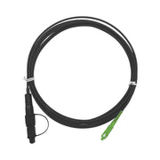 JUMPER DE FIBRA ÓPTICA, CONECTOR SC/APC - CONEXIÓN A CAJA FDP460, REDONDO, 5 METROS, FORRO 3 MM, G657A2, NEGRO-Jumpers y Pigtails-FIBERHOME-Bsai Seguridad & Controles