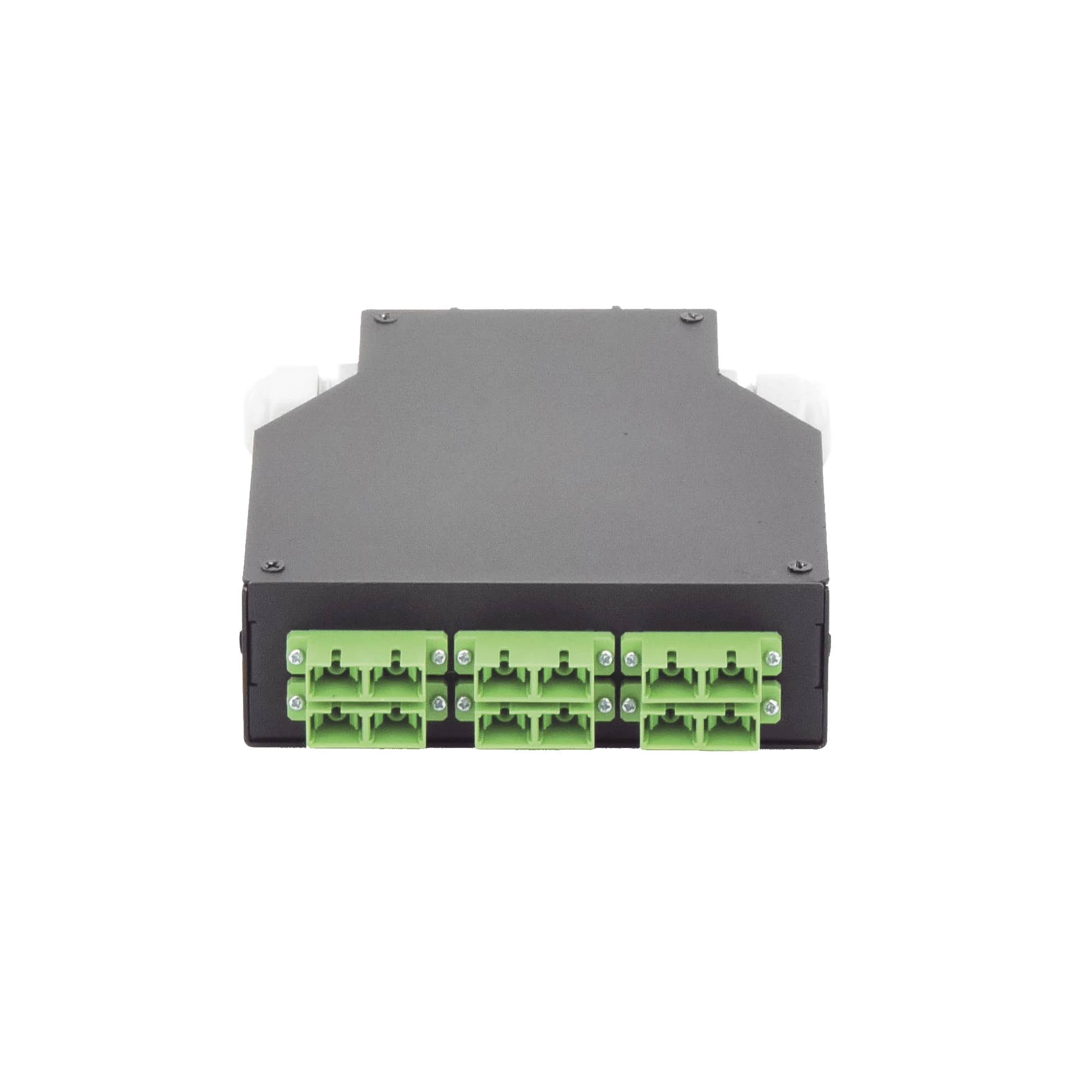 DISTRIBUIDOR DE FIBRA ÓPTICA PARA RIEL DIN, 6 ACOPLADORES SC/APC DUPLEX MONOMODO CON CHAROLA DE EMPALME-Redes FTTH/PON-LINKEDPRO BY EPCOM-Bsai Seguridad & Controles